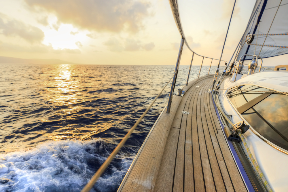 Sunset from the boat deck